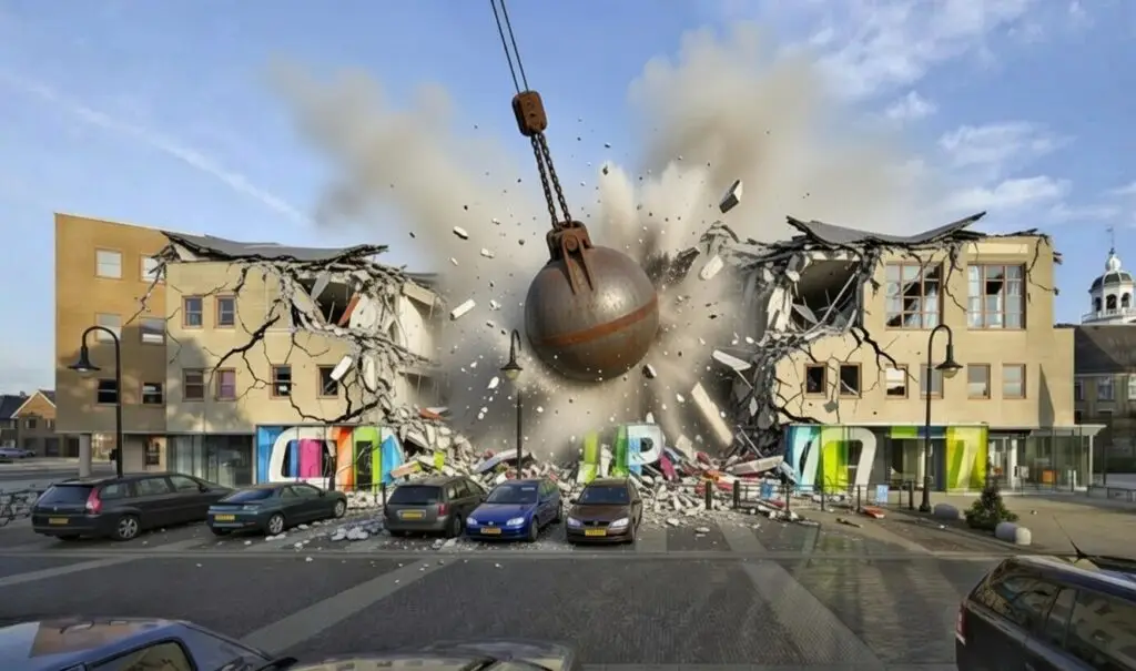 Sloop of renovatie gemeentehuis Heerenveen